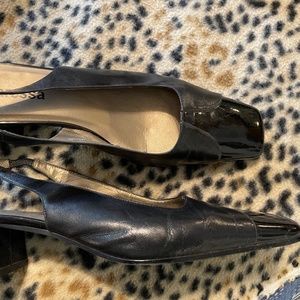 Caress, patten, leather dress shoe size 10 W